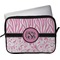 Zebra & Floral Laptop Sleeve / Case - 13" (Personalized)