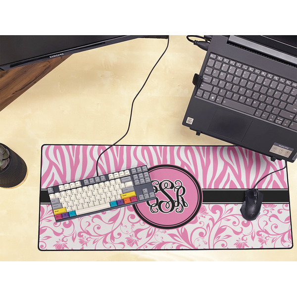 Zebra & Floral Large Gaming Mats - LIFESTYLE