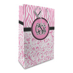 Zebra & Floral Large Gift Bag (Personalized)