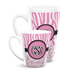 Zebra & Floral Latte Mug (Personalized)