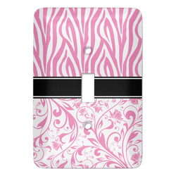 Zebra & Floral Light Switch Cover
