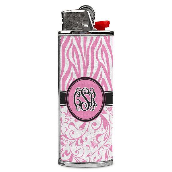 Custom Zebra & Floral Case for BIC Lighters (Personalized)