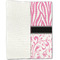 Zebra & Floral Linen Placemat - Folded Half