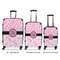 Zebra & Floral Luggage Bags all sizes - With Handle