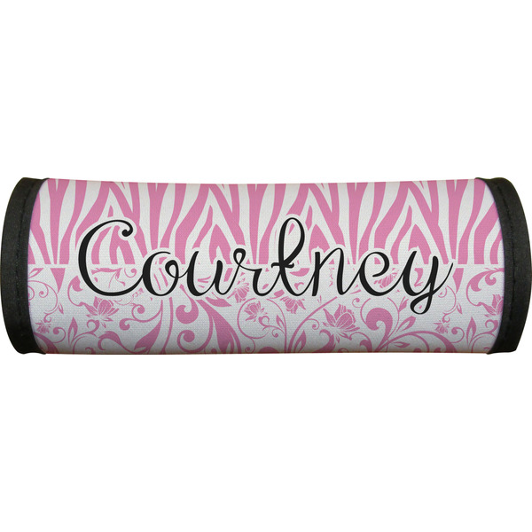 Zebra & Floral Luggage Handle Wrap