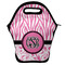 Zebra & Floral Lunch Bag w/ Monogram
