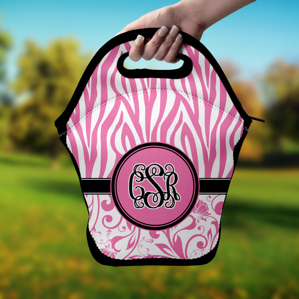 Zebra & Floral Lunch Bag - Hand