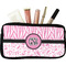Zebra & Floral Makeup / Cosmetic Bag (Personalized)
