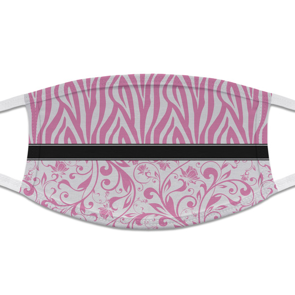Custom Zebra & Floral Cloth Face Mask (T-Shirt Fabric)