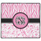 Zebra & Floral XL Gaming Mouse Pad - 18" x 16" (Personalized)