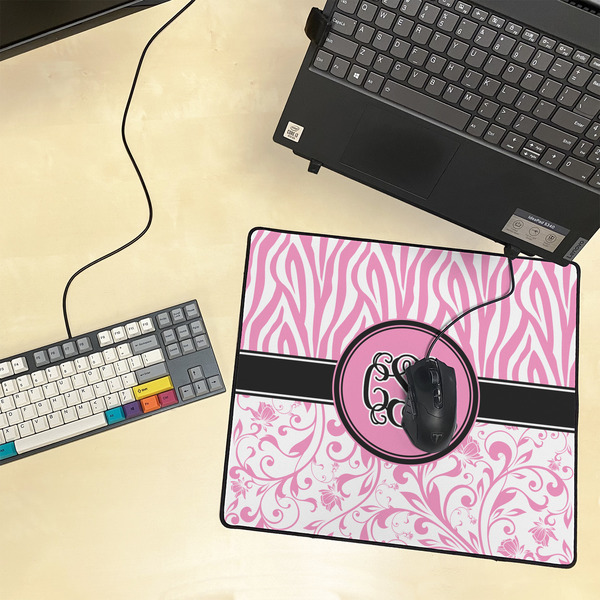 Zebra & Floral Medium Gaming Mats - LIFESTYLE