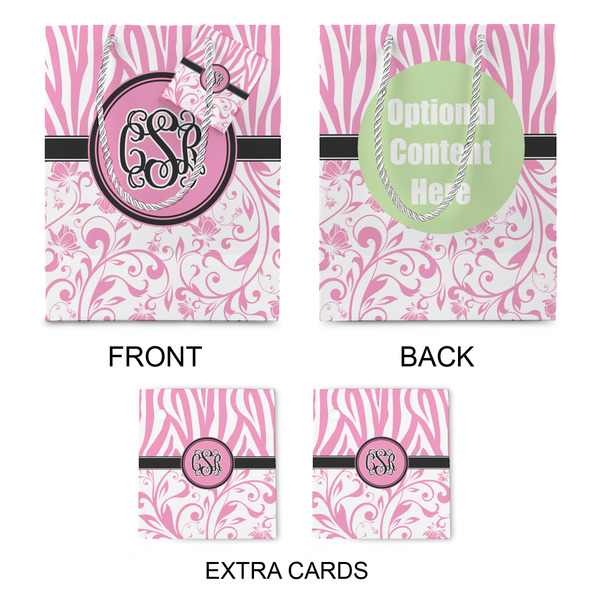 Zebra & Floral Medium Gift Bag - Approval