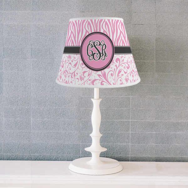 Zebra & Floral Poly Film Empire Lampshade - Lifestyle