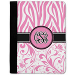 Zebra & Floral Notebook Padfolio w/ Monogram