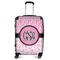 Zebra & Floral Suitcase - 24" Medium - Checked (Personalized)
