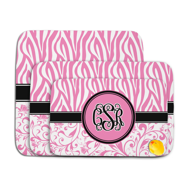Zebra & Floral Memory Foam Bath Mat - MAIN PARENT