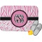 Zebra & Floral Memory Foam Bath Mat - 24"x17" (Personalized)