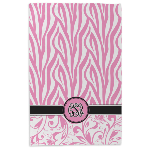 Zebra & Floral Microfiber Dish Towel - APPROVAL