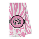 Zebra & Floral Kitchen Towel - Microfiber (Personalized)