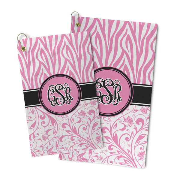 Zebra & Floral Microfiber Golf Towel - PARENT/MAIN