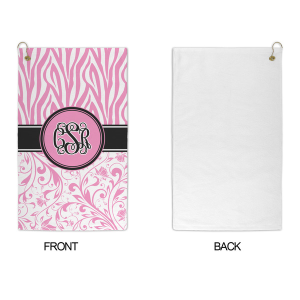 Zebra & Floral Microfiber Golf Towels - APPROVAL