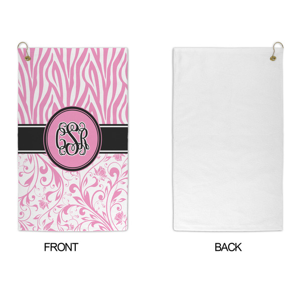 Zebra & Floral Microfiber Golf Towels - APPROVAL