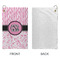 Zebra & Floral Microfiber Golf Towels - Small - APPROVAL
