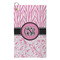 Zebra & Floral Microfiber Golf Towels - Small - FRONT