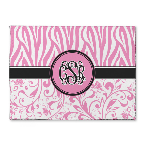 Custom Zebra & Floral Microfiber Screen Cleaner (Personalized)