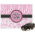 Zebra & Floral Dog Blanket - Regular (Personalized)