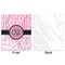 Zebra & Floral Minky Blanket - 50"x60" - Single Sided - Front & Back