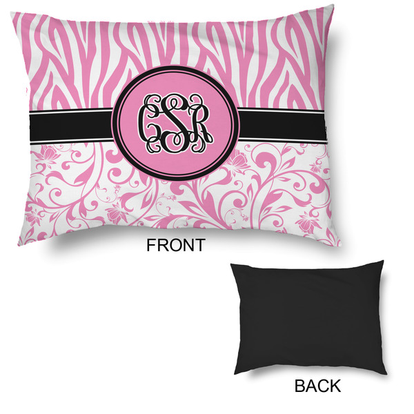 Zebra & Floral Outdoor Dog Beds - Large - APPROVAL