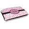 Zebra & Floral Dog Bed w/ Monogram