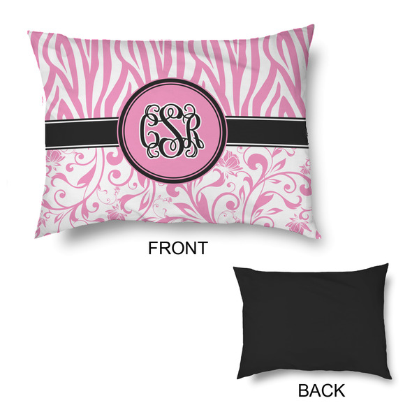 Zebra & Floral Outdoor Dog Beds - Medium - APPROVAL