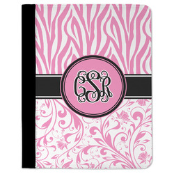 Zebra & Floral Padfolio Clipboard (Personalized)