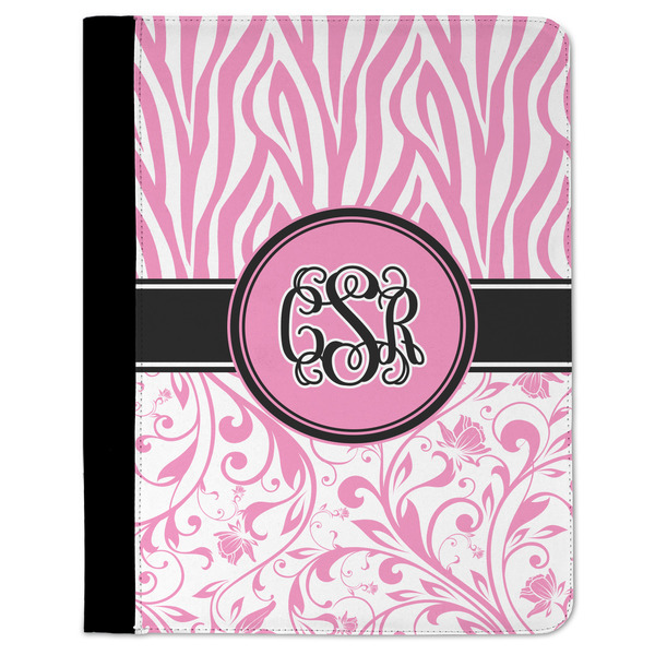 Custom Zebra & Floral Padfolio Clipboard (Personalized)