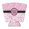 Zebra & Floral Party Cup Sleeves - with bottom - FRONT