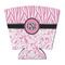 Zebra & Floral Party Cup Sleeve - with Bottom (Personalized)