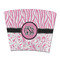 Zebra & Floral Party Cup Sleeves - without bottom - FRONT (flat)