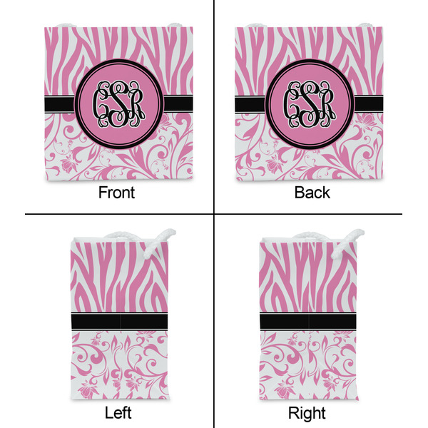 Zebra & Floral Party Favor Gift Bag - Gloss - Approval