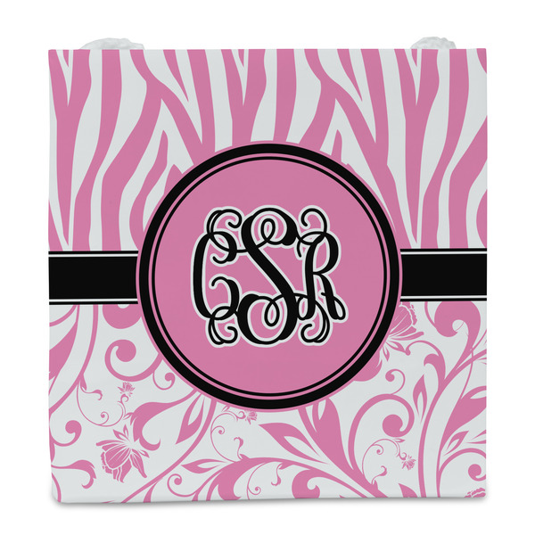 Zebra & Floral Party Favor Gift Bag - Gloss - Front