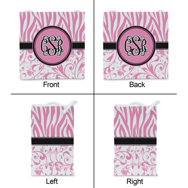 Zebra & Floral Party Favor Gift Bag - Matte - Approval