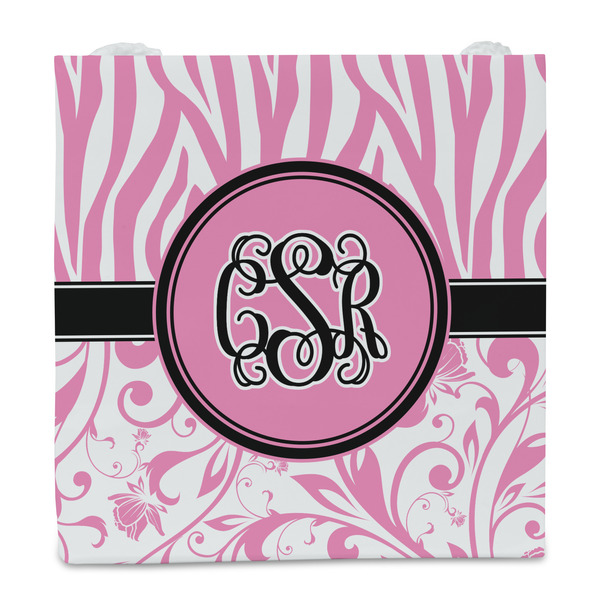 Zebra & Floral Party Favor Gift Bag - Matte - Front