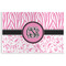Zebra & Floral Disposable Paper Placemats (Personalized)