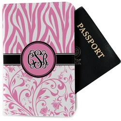 Zebra & Floral Passport Holder - Fabric (Personalized)