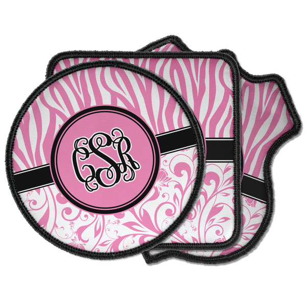 Custom Zebra & Floral Iron on Patches (Personalized)