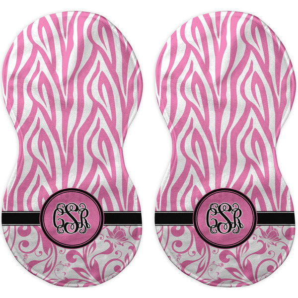 Zebra & Floral Peanut Shaped Burps - Approval