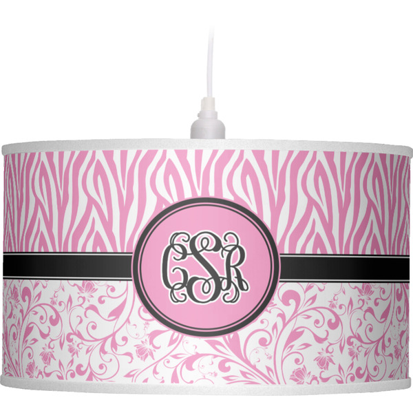 Zebra & Floral Pendant Lamp Shade
