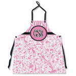 Zebra & Floral Apron Without Pockets w/ Monogram