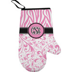 Zebra & Floral Oven Mitt (Personalized)